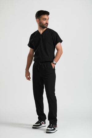 Klasik OksiFlex - Siyah - (Unisex Takım) - OksijenUniform