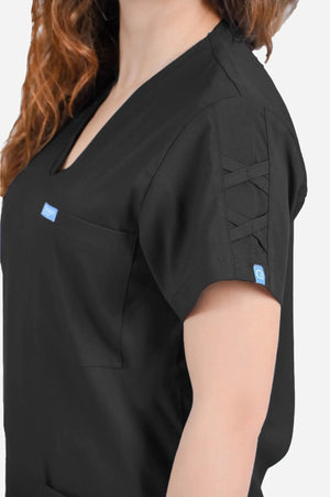 Ruby - Siyah (Tek Üst) - OksijenUniform