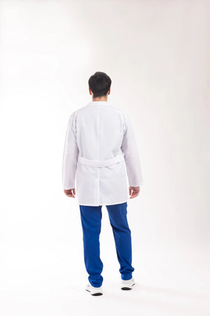 Erkek - Orta Boy, Klasik Yaka, Uzun Kol Beyaz Önlük - OksijenUniform