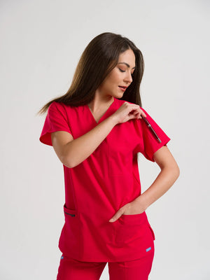 Klasik OksiFlex - Kırmızı - (Unisex Takım) - OksijenUniform