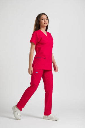 Klasik OksiFlex - Kırmızı - (Unisex Takım) - OksijenUniform