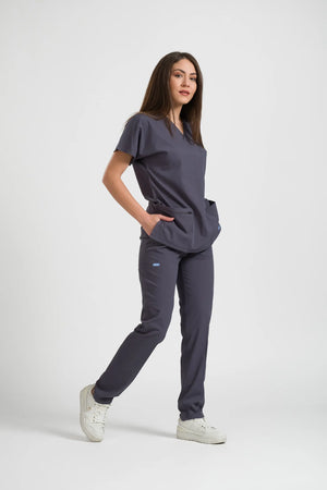 Klasik OksiFlex - Antrasit - (Unisex Takım) - OksijenUniform