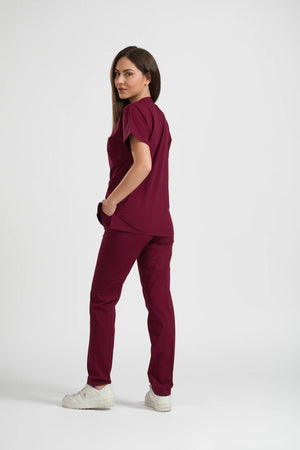 Klasik OksiFlex - Bordo - (Unisex Takım) - OksijenUniform