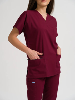 Klasik OksiFlex - Bordo - (Unisex Takım) - OksijenUniform