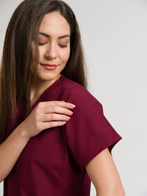 Klasik OksiFlex - Bordo - (Unisex Takım) - OksijenUniform