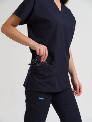 Klasik OksiFlex - Lacivert - (Unisex Tek Üst) - OksijenUniform