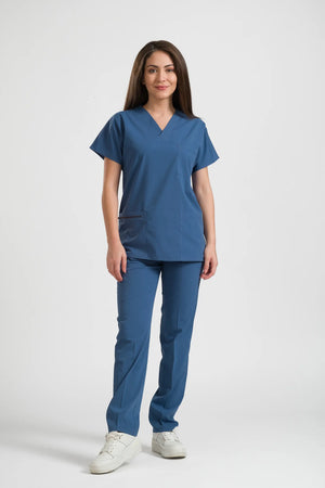 Klasik OksiFlex - İndigo - (Unisex Takım) - OksijenUniform