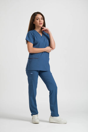 Klasik OksiFlex - İndigo - (Unisex Takım) - OksijenUniform