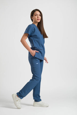 Klasik OksiFlex - İndigo - (Unisex Takım) - OksijenUniform