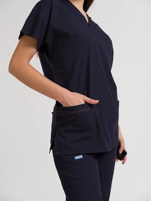 Klasik OksiFlex - Lacivert - (Unisex Tek Üst) - OksijenUniform