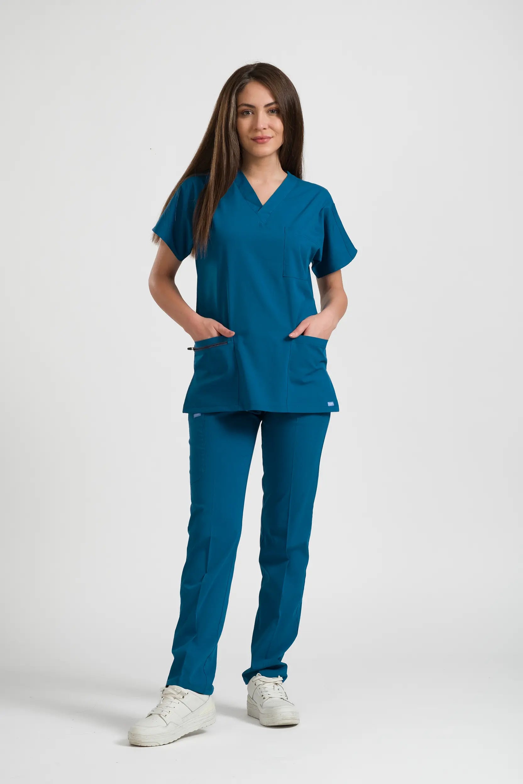 Klasik OksiFlex - Petrol Mavi - (Unisex Tek Üst) - OksijenUniform
