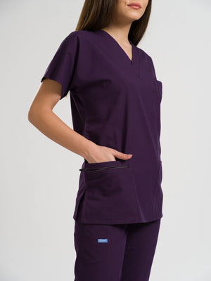 Klasik OksiFlex - Mor - (Unisex Tek Üst) - OksijenUniform