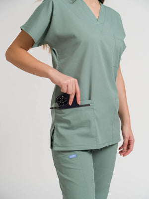 Klasik OksiFlex - Küf Yeşili - (Unisex Takım) - OksijenUniform