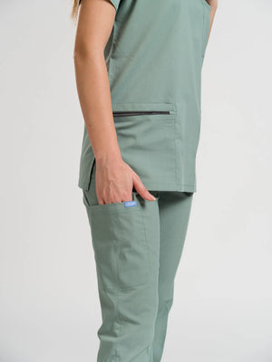 Klasik OksiFlex - Küf Yeşili - (Unisex Takım) - OksijenUniform