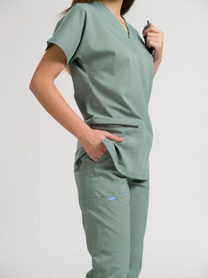 Klasik OksiFlex - Küf Yeşili - (Unisex Takım) - OksijenUniform