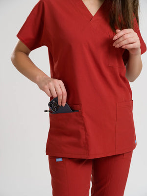 Klasik OksiFlex - Kiremit - (Unisex Takım) - OksijenUniform