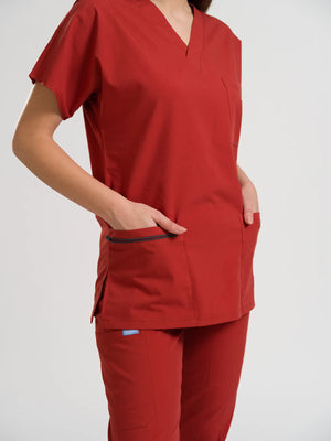 Klasik OksiFlex - Kiremit - (Unisex Takım) - OksijenUniform