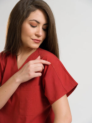 Klasik OksiFlex - Kiremit - (Unisex Takım) - OksijenUniform