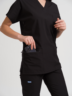 Klasik OksiFlex - Siyah - (Unisex Takım) - OksijenUniform