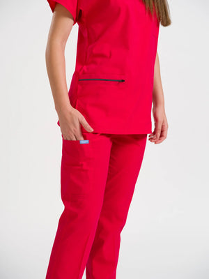 Klasik OksiFlex - Kırmızı - (Unisex Takım) - OksijenUniform