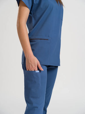 Klasik OksiFlex - İndigo - (Unisex Takım) - OksijenUniform