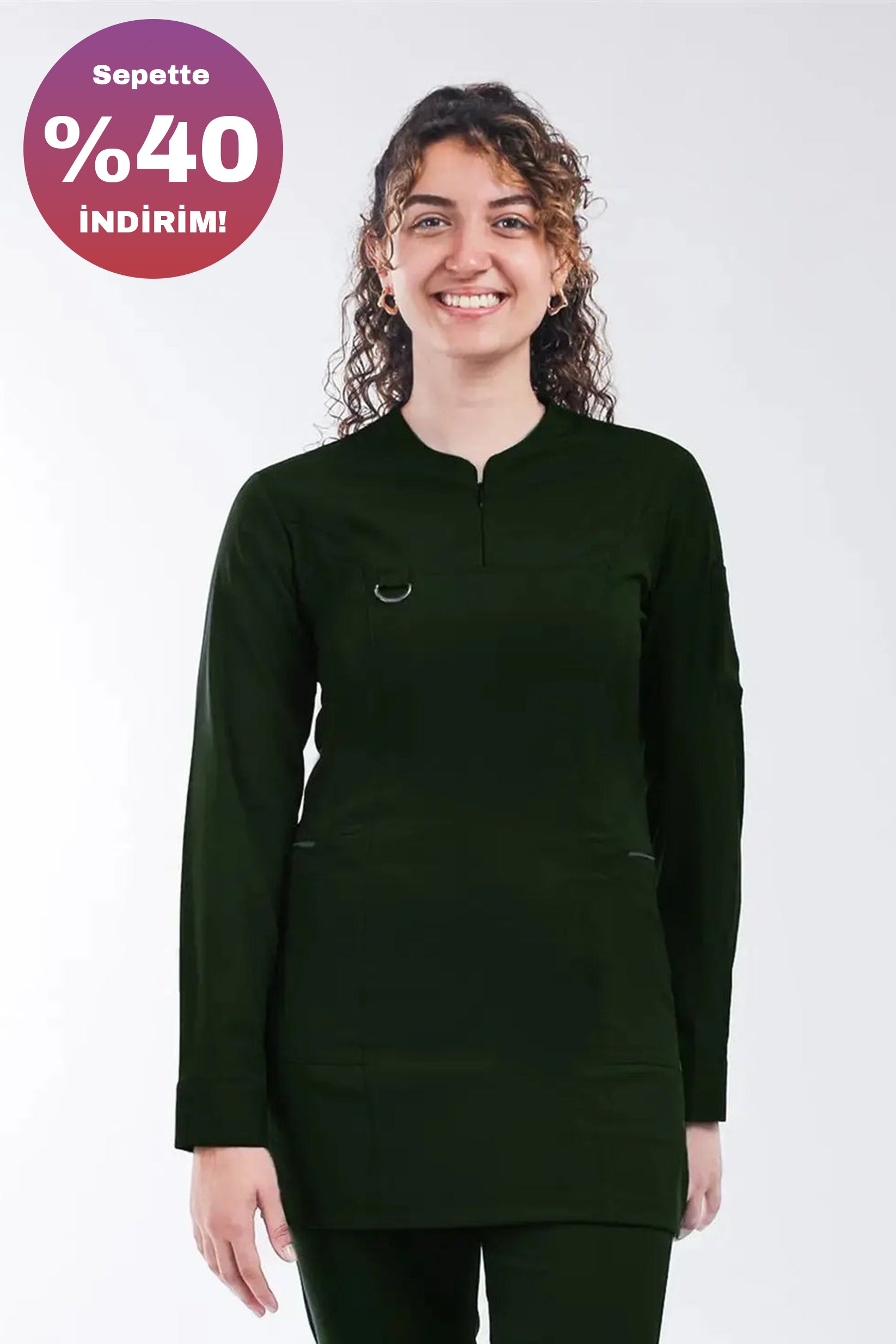 Emerald (Tesettür)- Avcı Yeşili (Tek Üst)