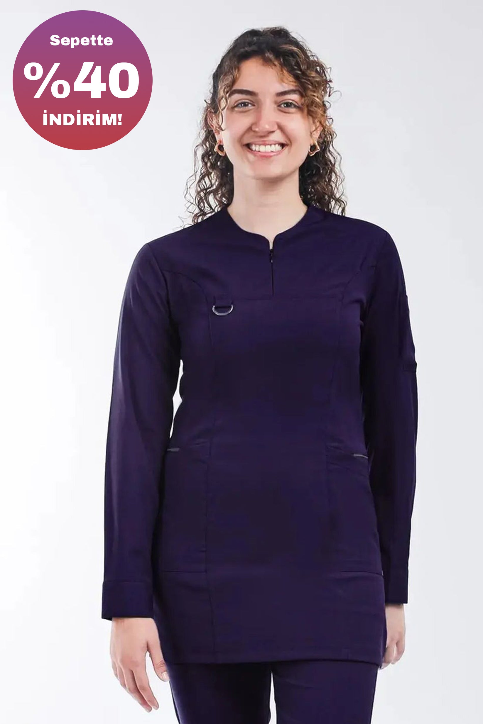 Emerald (Tesettür)- Mor (Tek Üst)