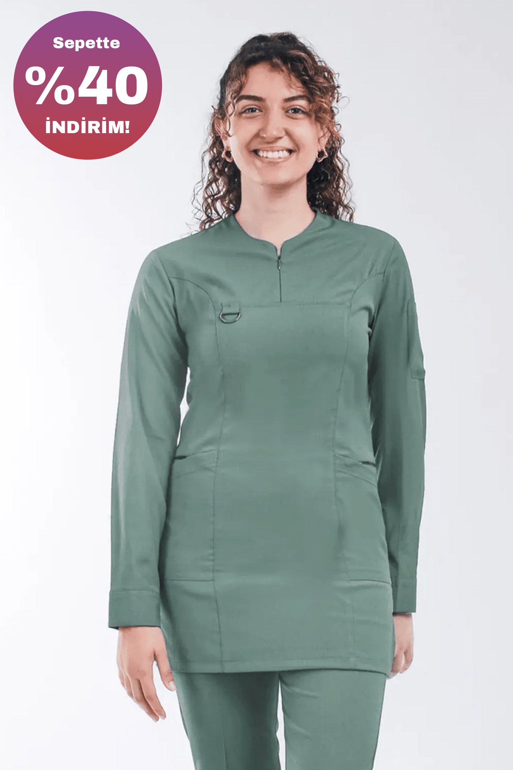 Emerald (Tesettür)- Petrol Yeşili (Tek Üst)