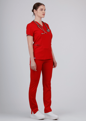 Lyna - Kırmızı (Takım) - OksijenUniform