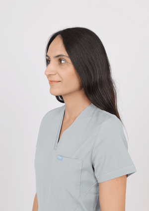 Safir - Gümüş Gri (Tek Üst) - OksijenUniform