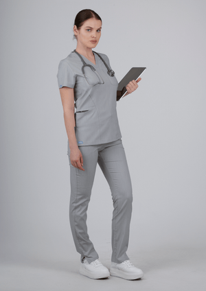 Lyna - Gümüş Gri (Takım) - OksijenUniform