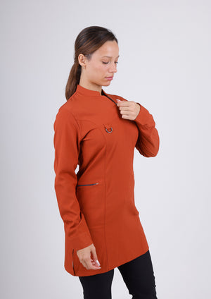 Emerald Gofre (Tesettür) - Kiremit (Tek Üst) - OksijenUniform