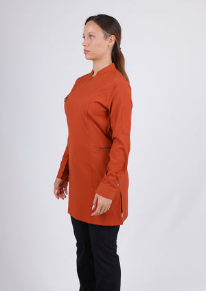 Emerald Gofre (Tesettür) - Kiremit (Tek Üst) - OksijenUniform