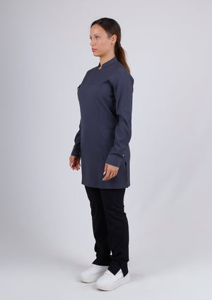 Emerald Gofre (Tesettür) - Antrasit (Tek Üst) - OksijenUniform