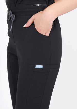 Lyna - Siyah (Tek Alt & Pantolon) - OksijenUniform