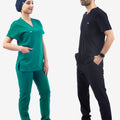 Petrol Lacivert Likralı Cerrahi Bone - OksijenUniform