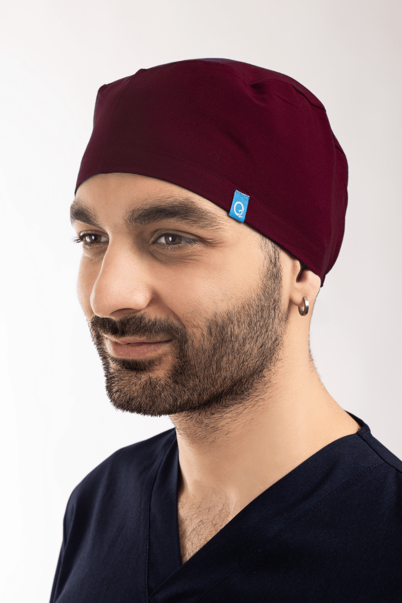 Bordo Likralı Cerrahi Bone - OksijenUniform