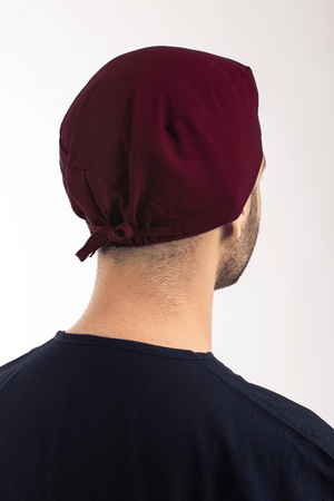 Bordo Likralı Cerrahi Bone - OksijenUniform