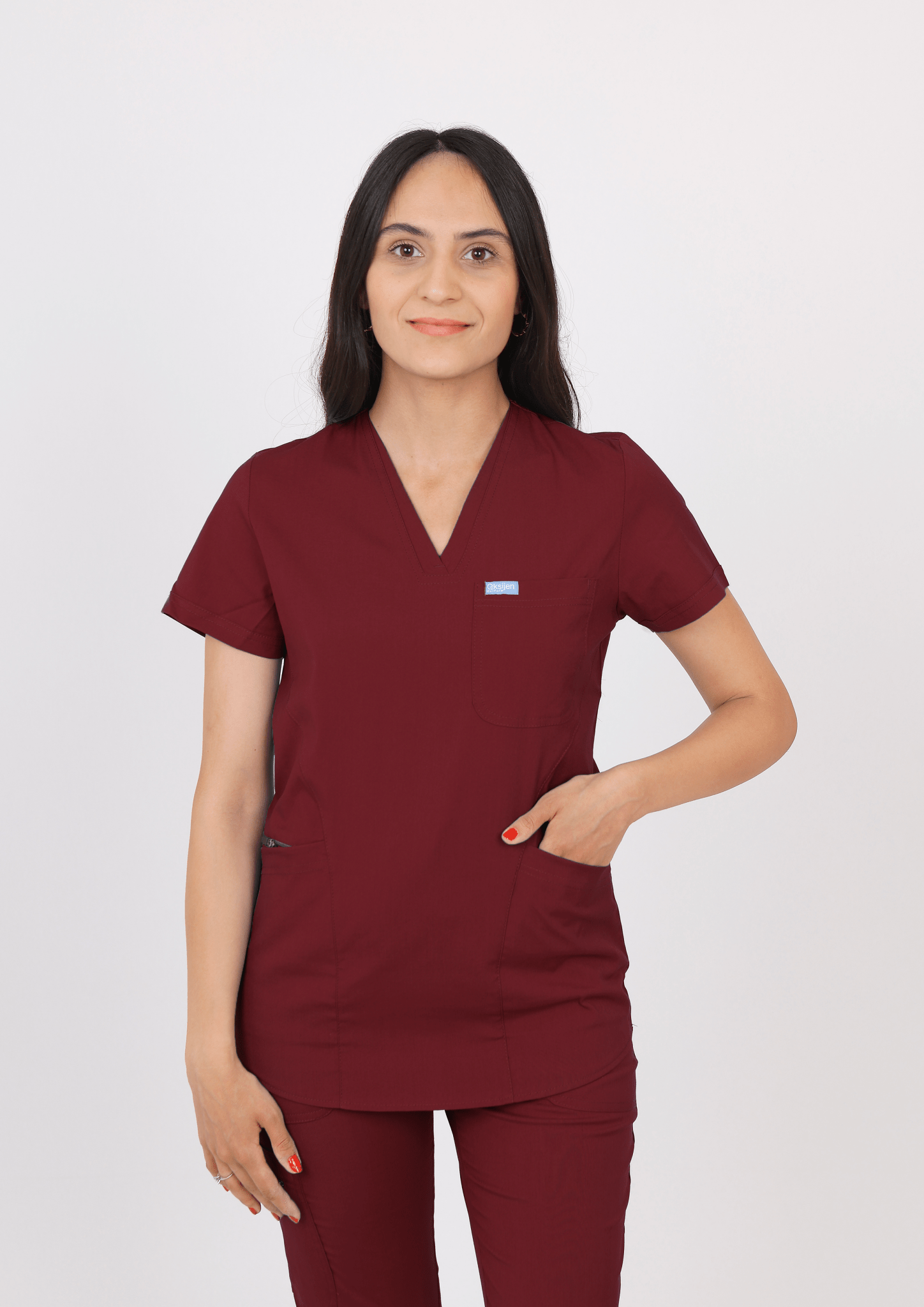 Safir - Bordo (Tek Üst) - OksijenUniform