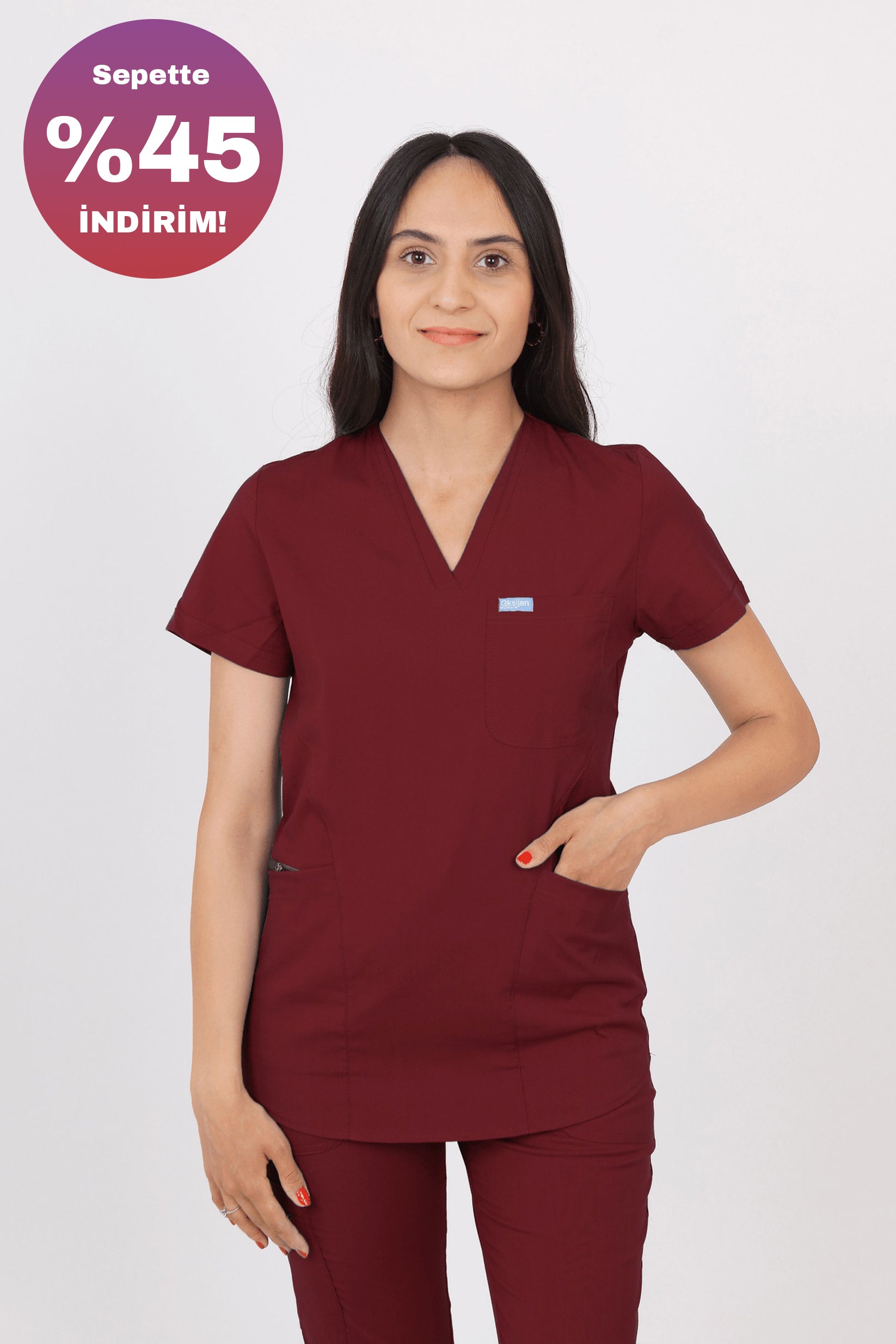 Safir - Bordo (Tek Üst)