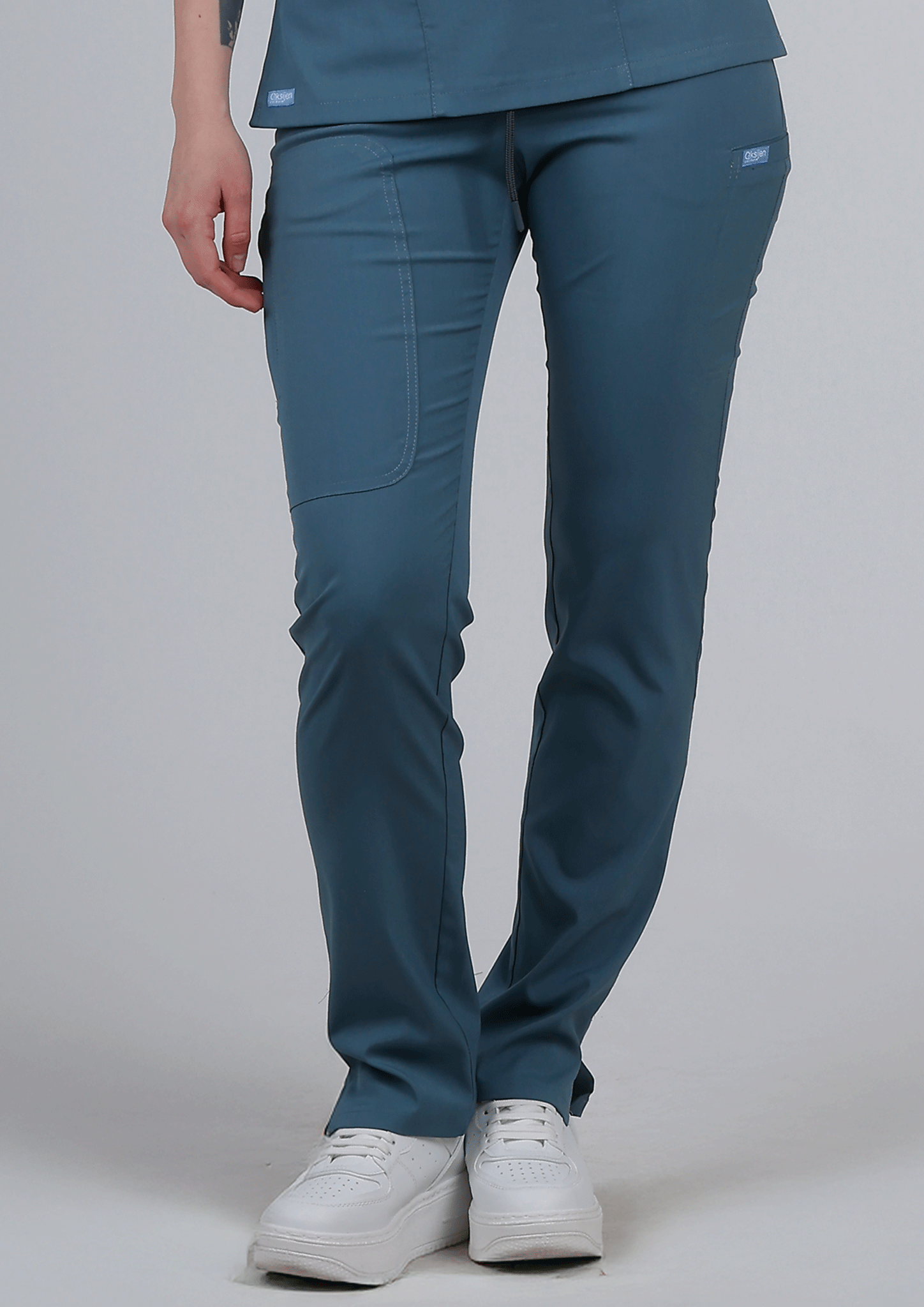 Lyna - Petrol Yeşili (Tek Alt & Pantolon) - OksijenUniform