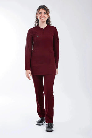 Emerald (Tesettür) - Bordo (Takım) - OksijenUniform