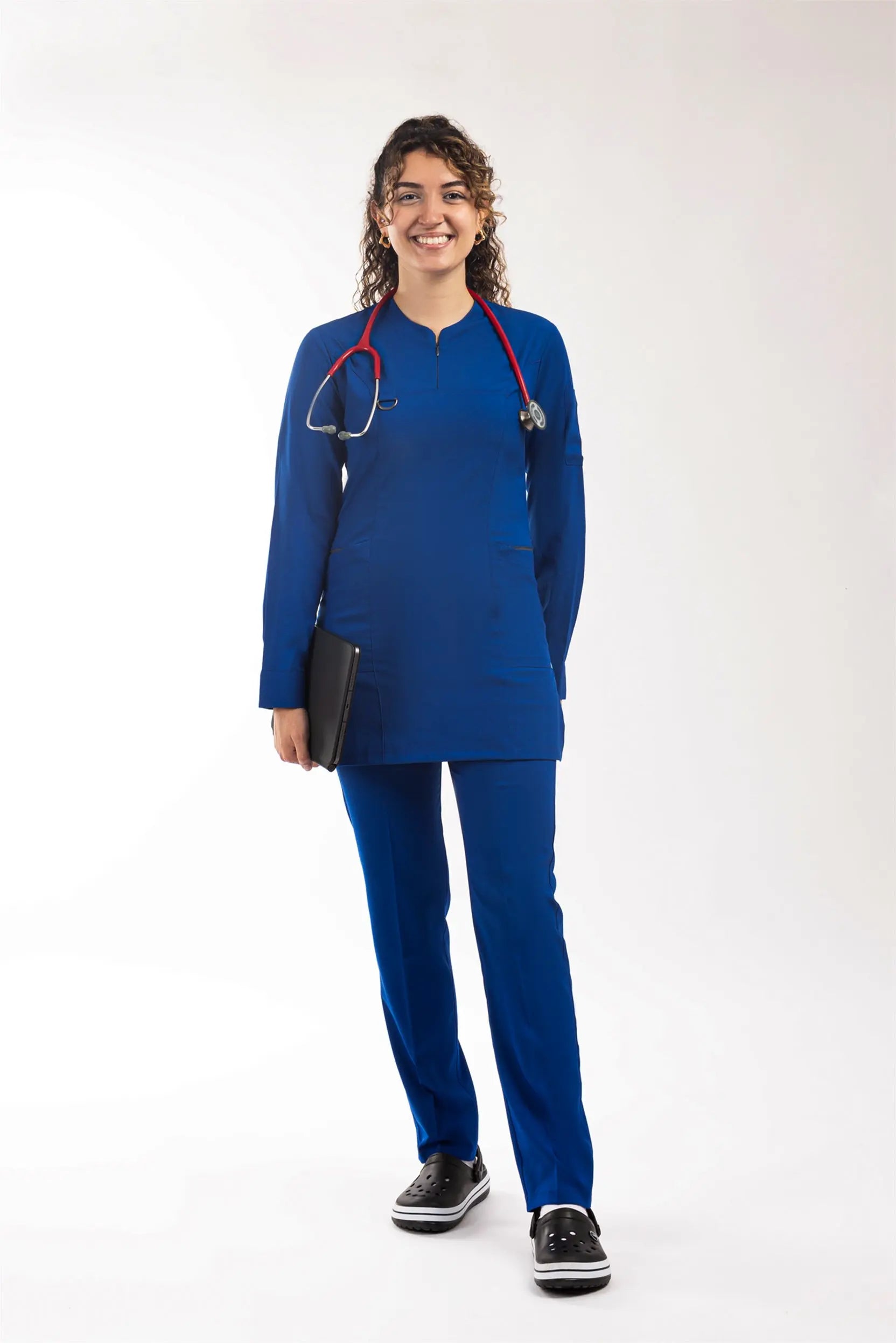 Emerald (Tesettür) - Saks Mavi (Takım) - OksijenUniform