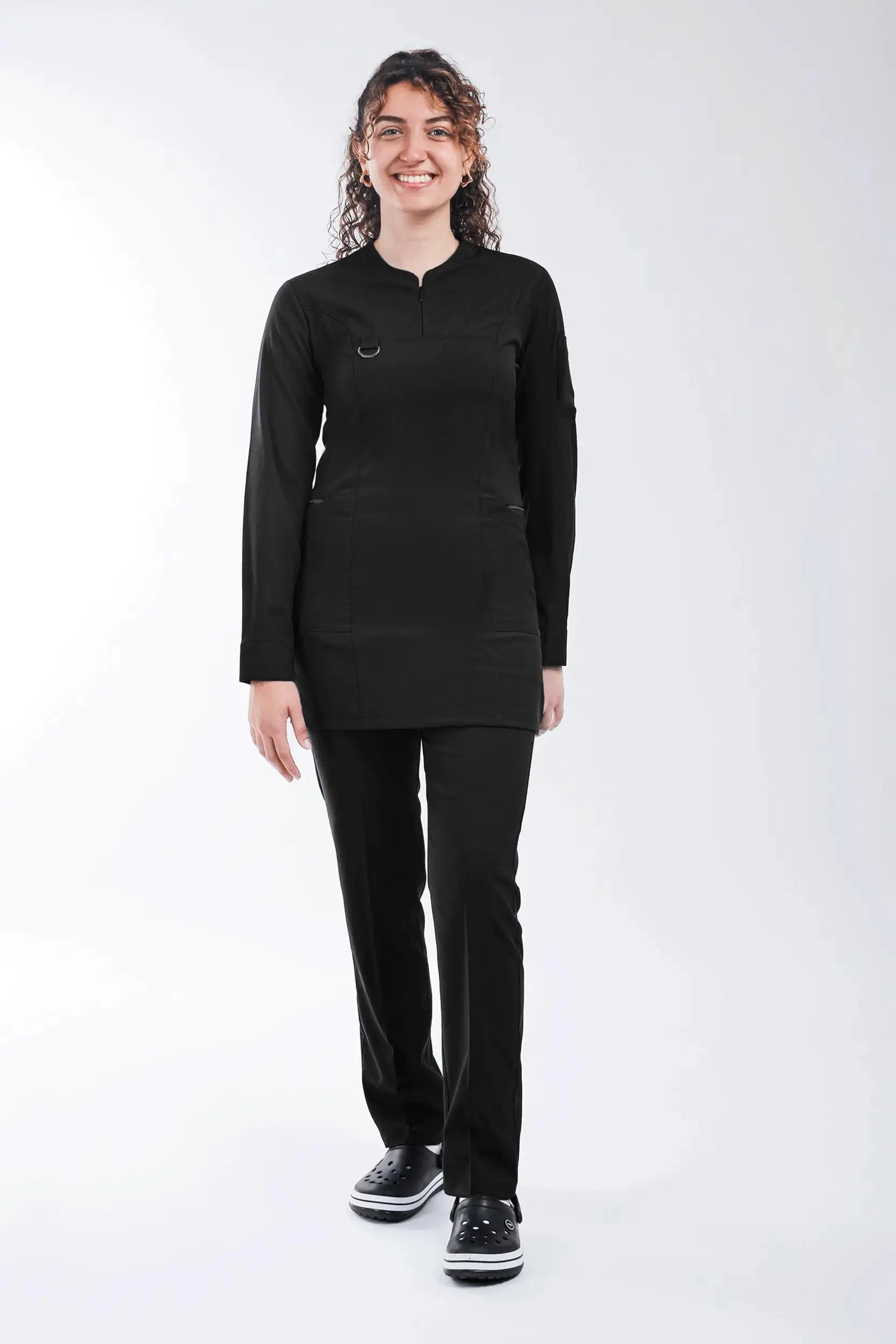 Emerald (Tesettür) - Siyah (Takım) - OksijenUniform