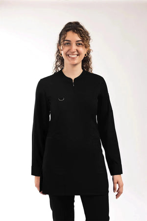 Emerald (Tesettür) - Siyah (Takım) - OksijenUniform