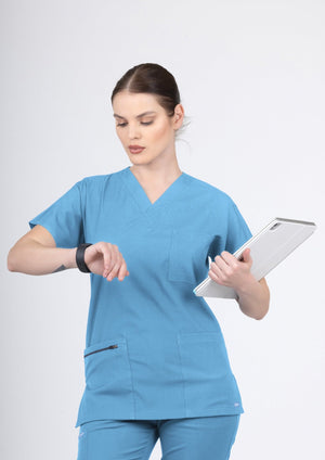 Klasik OksiFlex - Gökyüzü Mavi - (Unisex Takım) - OksijenUniform