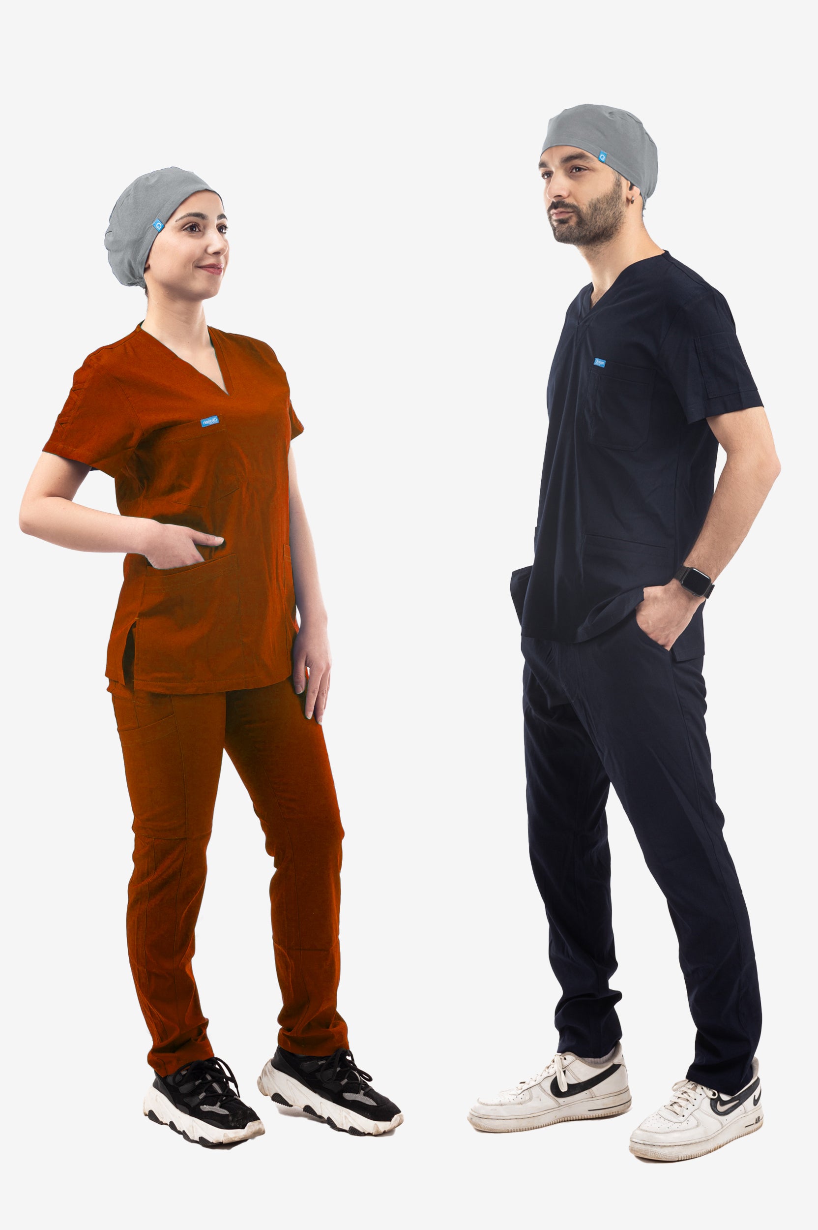 Gümüş Gri Likralı Cerrahi Bone