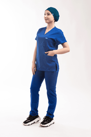 İndigo Likralı Cerrahi Bone - OksijenUniform