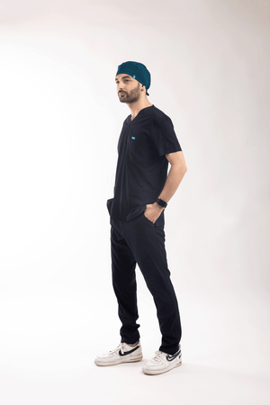 İndigo Likralı Cerrahi Bone - OksijenUniform