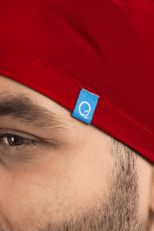 Kırmızı Likralı Cerrahi Bone - OksijenUniform